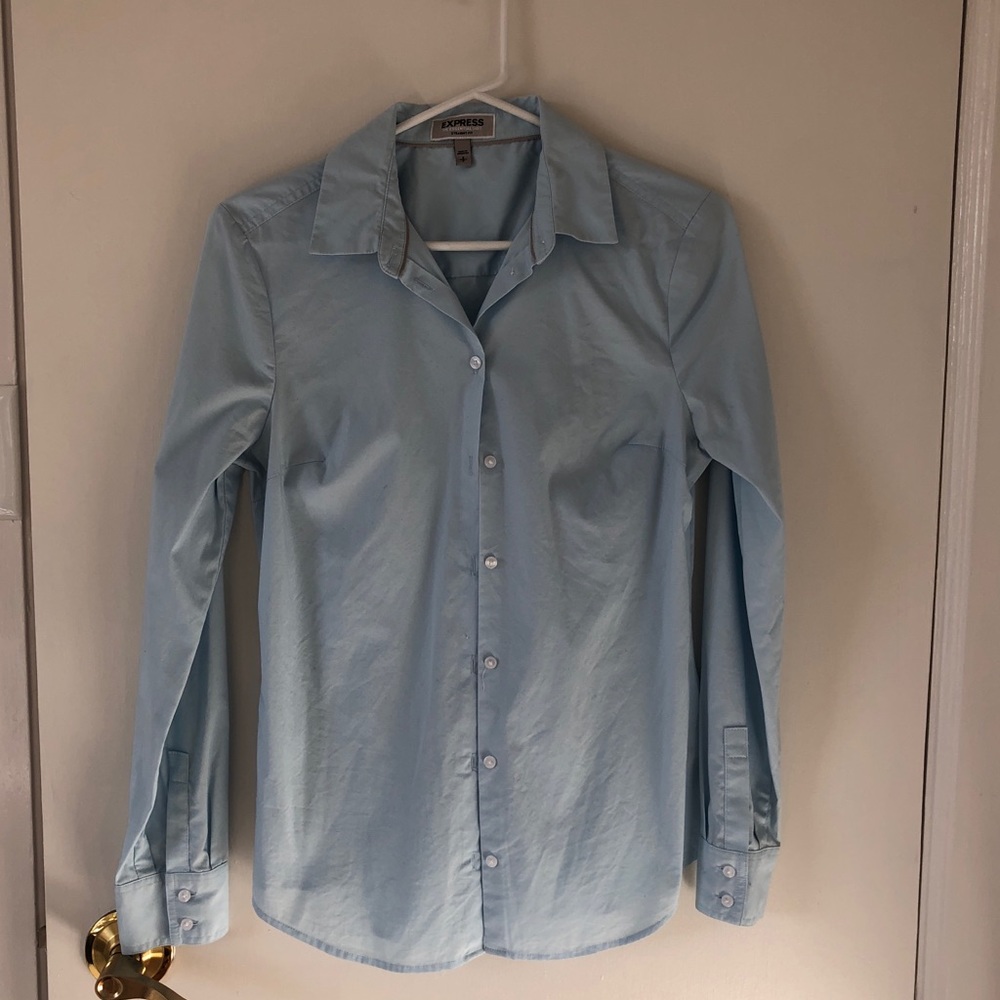 Blue Professional Blouse